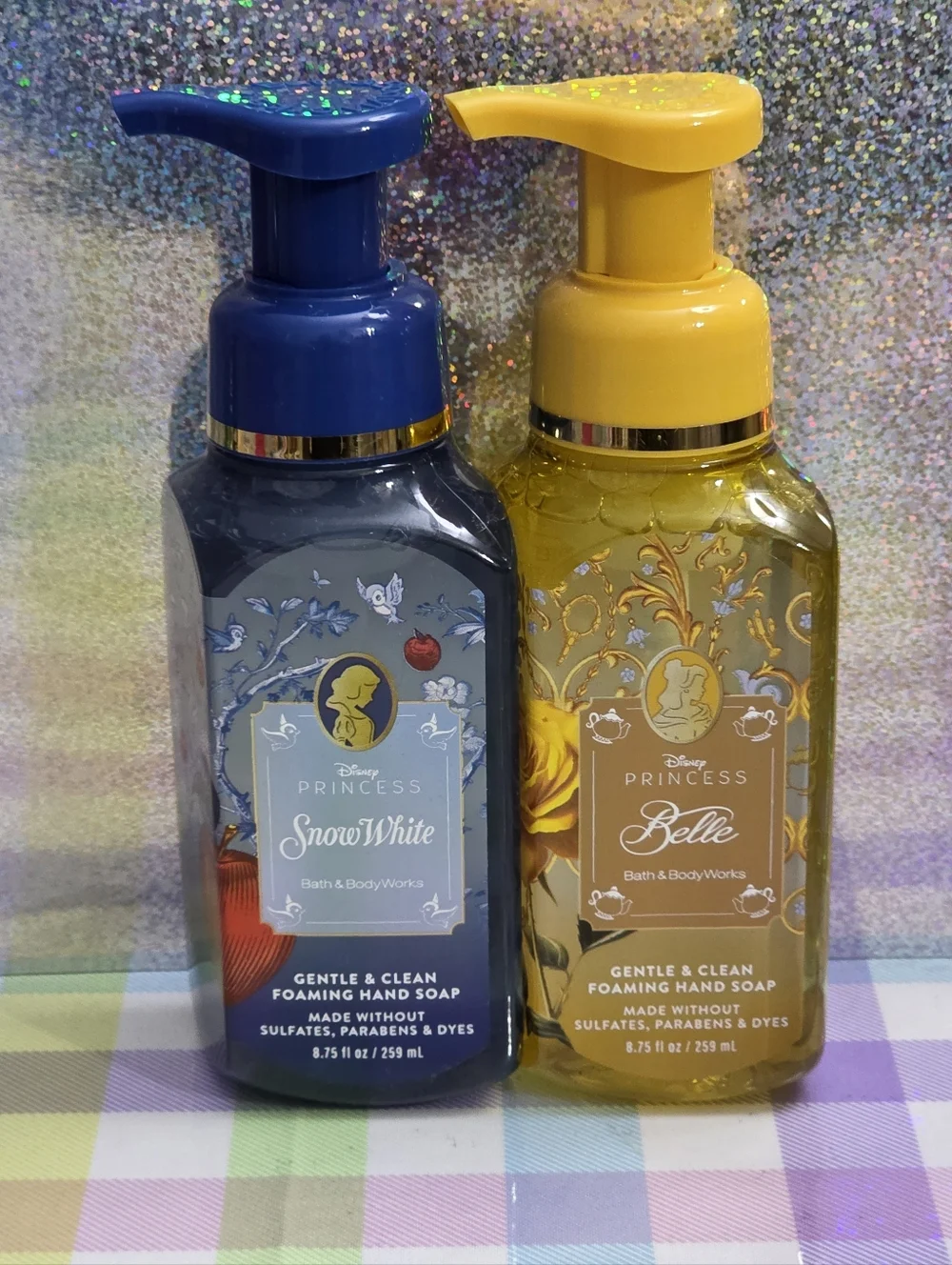 Bath Body Works Disney Princess Snow White & Belle Foaming Hand Soap Set NEW